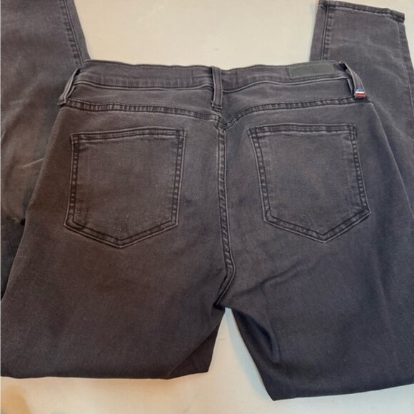 Etienne Marcel Distressed Grey Jeans w/ Red Zipper Detail – Size 29 - Picture 9 of 16